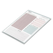毎日のプランナースケジュールのメモとTo Doリスト ノートパッド (アングル)