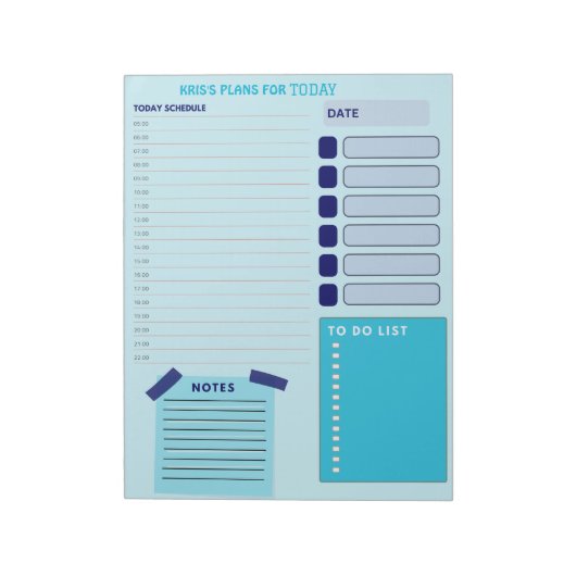 毎日のプランナースケジュールのメモとTo Doリスト ノートパッド (回転)