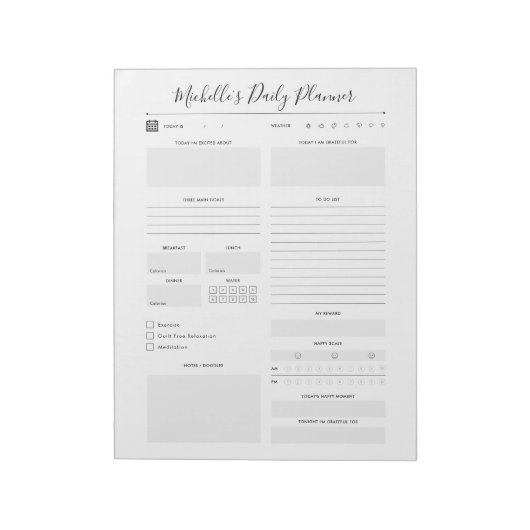 毎日のプランナーパーソナライズされたTo Doリスト ノートパッド (回転)
