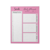 毎日のプランナーピンクミニマリストをリストするには ノートパッド (回転)