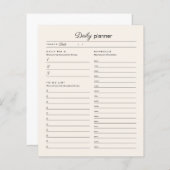 毎日のプランナーページ (正面/裏面)