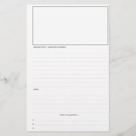 毎日のプランナーページ (正面)