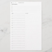 毎日のプランナーページ (裏面)