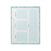 毎日のプランナーメモ帳 – 夏をテーマにした ノートパッド (回転)