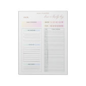 毎日のプランナーリストのミニマリスト ノートパッド (回転)