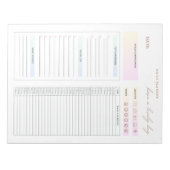 毎日のプランナーリストのミニマリスト ノートパッド (正面)