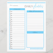 毎日のプランナー並み文房具紙 |ベビーブルー (正面)