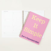 毎日のプランナー保- Itのシンプルカスタム形式 プランナー手帳 (ディスプレー)