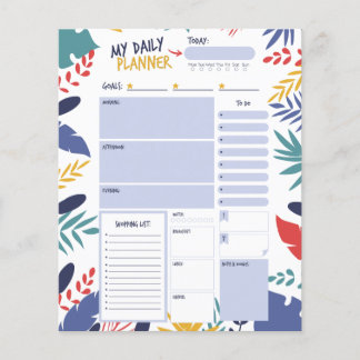 毎日のプランナー印刷可能、毎日の仕事リスト