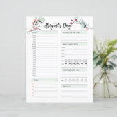 毎日のプランナー時間ブロック午前6時から午前12時 (スタンド正面)