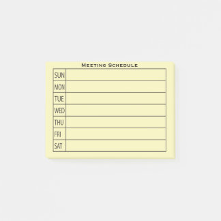 毎日のプランナー開催者 ポストイット