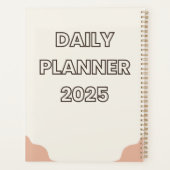 毎日のプランナー2025 （8.5インチx 11インチ） プランナー手帳 (裏面)