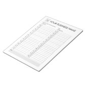 毎日のプランナー30分間隔ロゴを追加 ノートパッド (アングル)