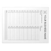 毎日のプランナー30分間隔ロゴを追加 ノートパッド (正面)