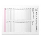 毎日のプランナー30分間隔ロゴを追加 ノートパッド (正面)