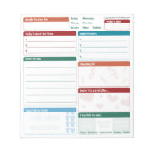 毎日のプランナー5x5全英語 ノートパッド (正面)