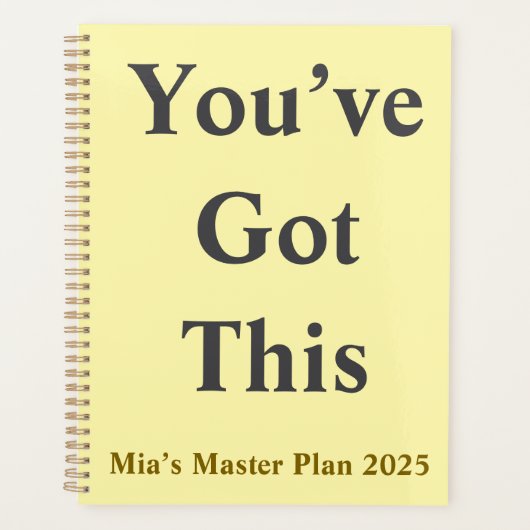 毎日のプランナー – このインスピレーション得を受け取る プランナー手帳 (正面)