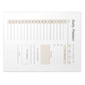 毎日のプランナー – 仕事と自宅のタスク団体や組織 ノートパッド (正面)