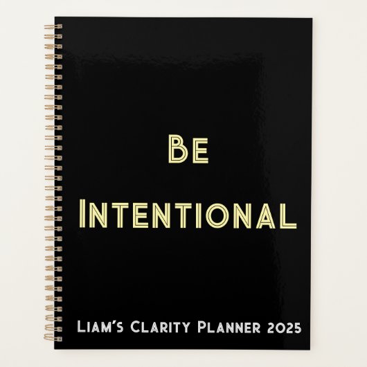 毎日のプランナー – 意図的なカスタムレイアウト プランナー手帳 (正面)