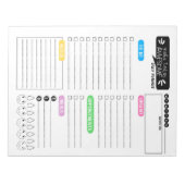 毎日のプランナー – 日のプランナー団体や組織-プランナー ノートパッド (正面)