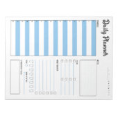 毎日のプランナー(日曜日の開始（青） 8.5 x 11インチ ノートパッド (正面)