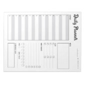 毎日のプランナー(月曜日の開始(灰色) 8.5 x 11インチ) ノートパッド (正面)