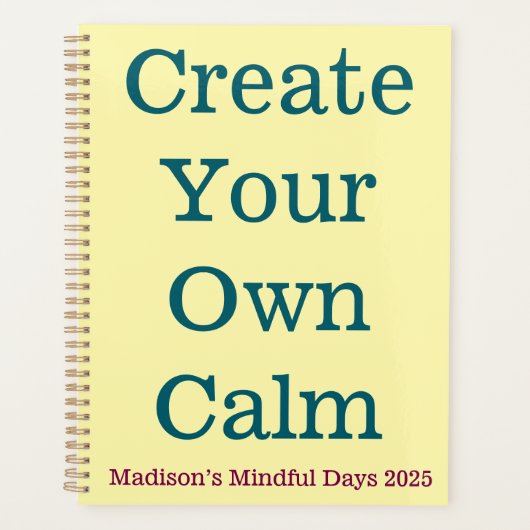 毎日のプランナー – 自分のCalm Journalを作成 プランナー手帳 (正面)