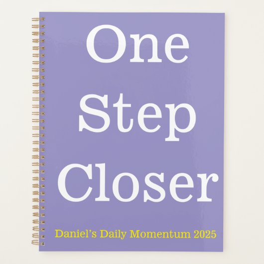 毎日のプランナー- 1ステップ近いカスタムデザイン プランナー手帳 (正面)