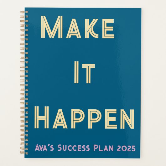 毎日のプランナー- Make It Happeness カスタム Layout プランナー手帳 (正面)