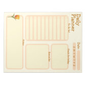 毎日のプランナー、To Doリスト、リマインダーチューリップ ノートパッド (正面)