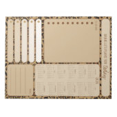 毎日のプランナーLeopard Print 2026ノートTo Doリスト ノートパッド (正面)