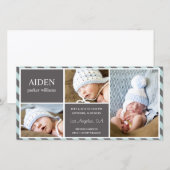 毎日のベビー | 出産発表 案内状 (正面/裏面)