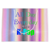 毎日のポップ・アートのK ラージペーパーバッグ (正面)