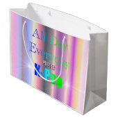 毎日のポップ・アートのK ラージペーパーバッグ (裏面アングル)