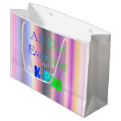 毎日のポップ・アートのK ラージペーパーバッグ (正面アングル)