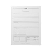 毎日のミニマルプランナー, 8.5インチx 11インチ ノートパッド (回転)