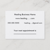 毎日のメモ-体の直線 予約カード (裏面)