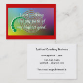 毎日のメモ-喜び道 予約カード (正面/裏面)