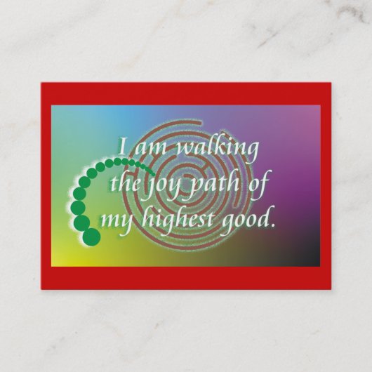 毎日のメモ-喜び道 予約カード (正面)