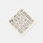 毎日のメンタルヘルスのリマインダー スタンダードカクテルナプキン (角)