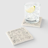 毎日のメンタルヘルスのリマインダー ストーンコースター (横)