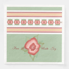 毎日のモダンデザインと紙ストライプナプキンス