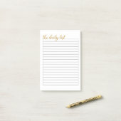 "毎日のリスト"のメモ帳 ポストイット (デスク上)