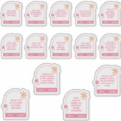 毎日のリマインダーのパックバンドルセッやる気を起こさせるト シール (正面)