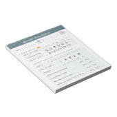 毎日のリマインダー毎日のプランナー毎日の確認メモ帳 ノートパッド (アングル)