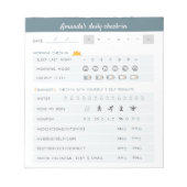 毎日のリマインダー毎日のプランナー毎日の確認メモ帳 ノートパッド (正面)