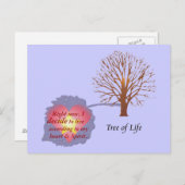 毎日のリマインダー – 生活の木 ポストカード (正面/裏面)