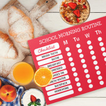 毎日のルーチンのチェックリストのメモカスタム帳の色