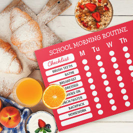 毎日のルーチンのチェックリストのメモカスタム帳の色 ノートパッド