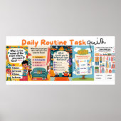 毎日のルーチンタスク – クイズ ポスター (正面)